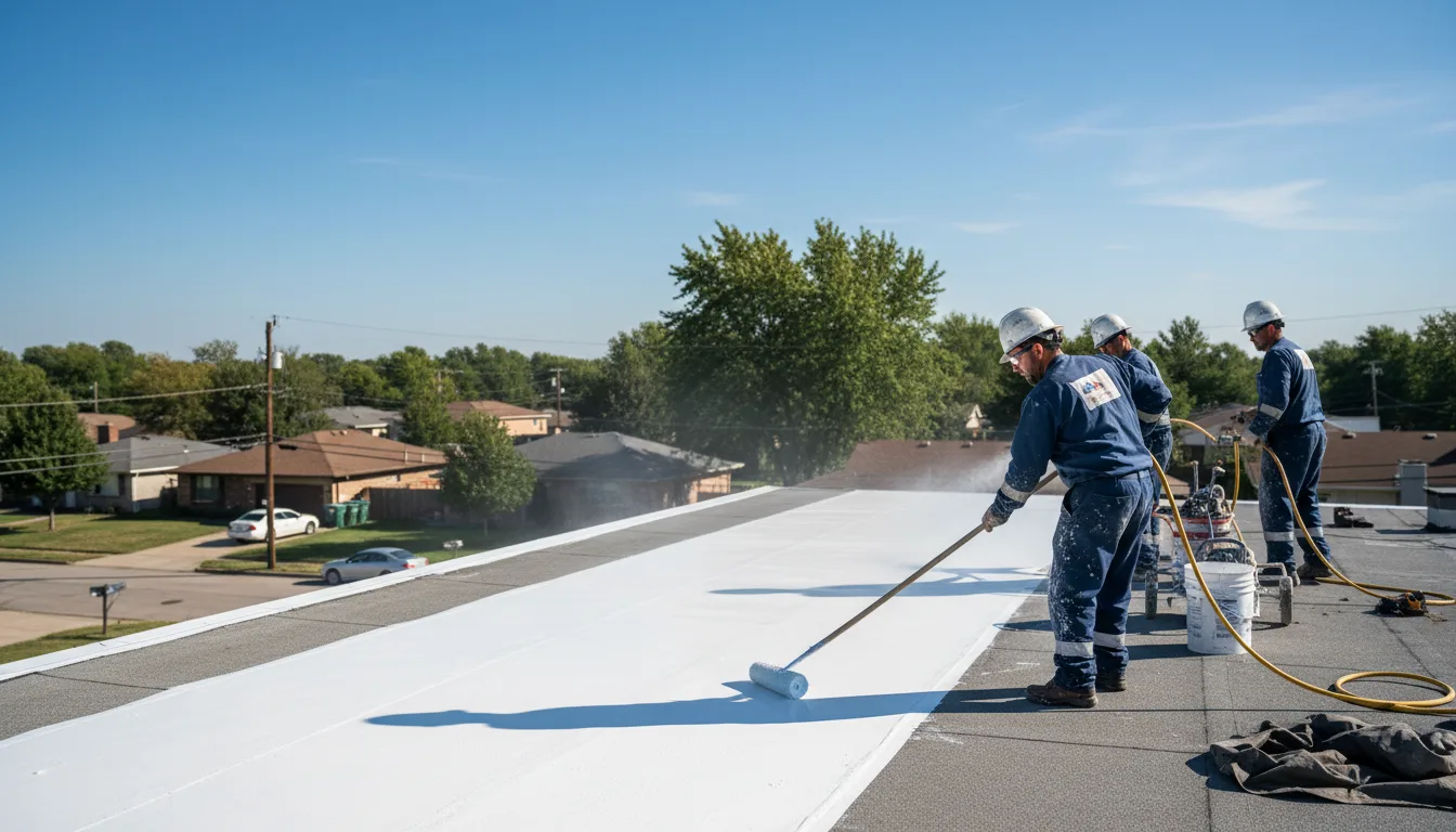 Commercial roof coating in West Brookfield, MA near me